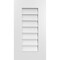 Ekena Millwork Vertical Surface Mount PVC Gable Vent: Non-Functional, w/ 3-1/2"W x 1"P Standard Frame, 14"W x 26"H GVPVE14X2601SN - alternate 1